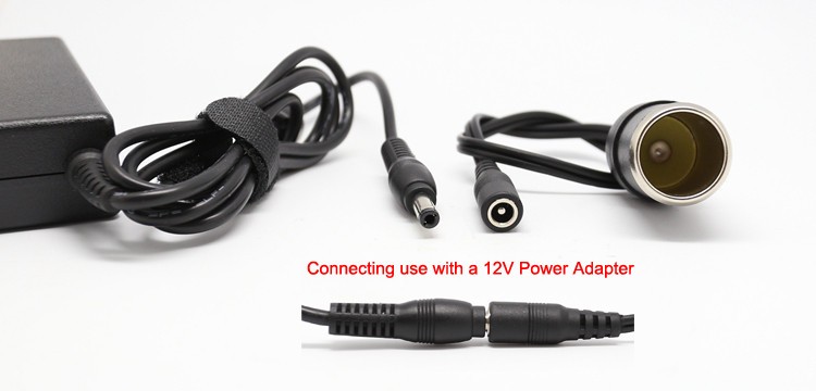 Redukce 12V zapalovače na jack 5.5 x 2.1mm
