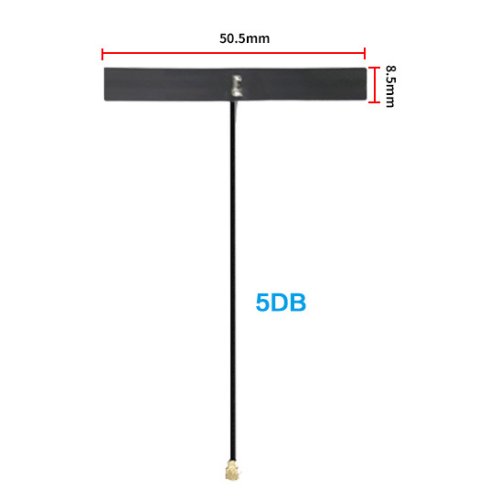 Interní WLAN anténa 2.4/5 GHz, FPC, 50x8 mm, 100 mm IPEX4