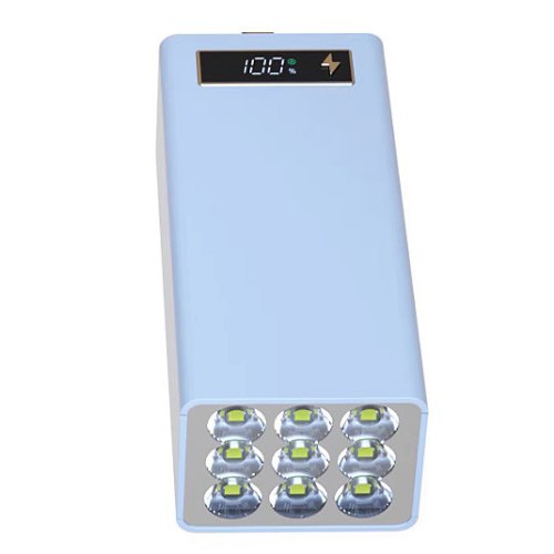 D21-PD Powerbank pro 21x 18650 baterií s 9 LED