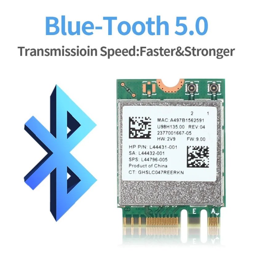 Realtek RTL8822CE M.2 NGFF síťová karta s Bluetooth 5.0