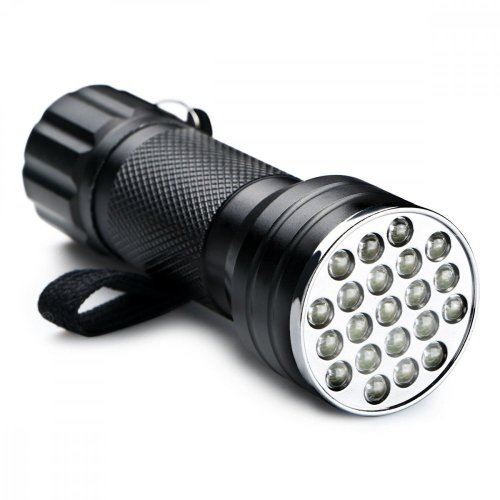 SV021 21 UV LED svítilna 2W - Účinná UV baterka s 21 LED diodami