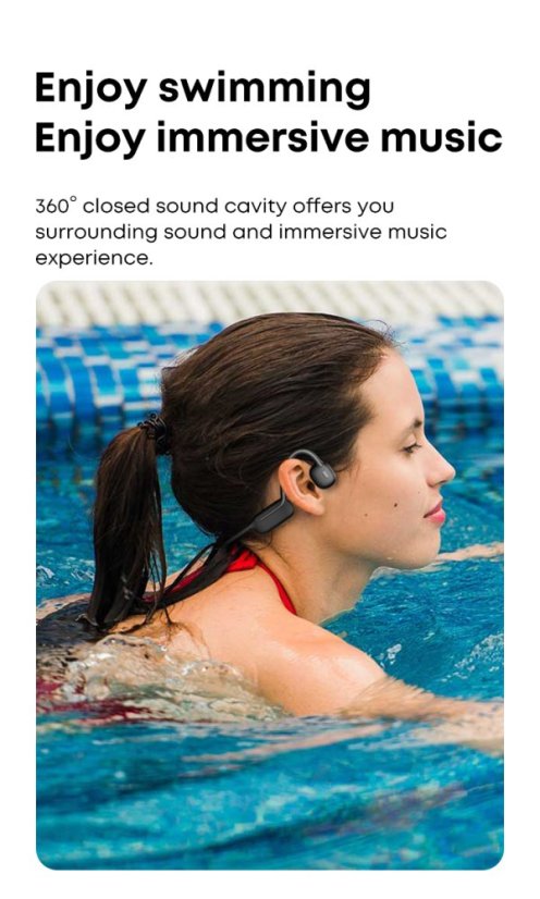 OPENTEC Swim 1: Wireless Open-ear Headphones for Swimming and Sports