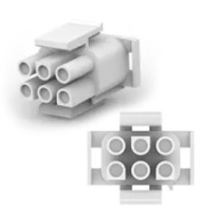 1-480704-0 Rectangular Power Connector, Plug + Socket