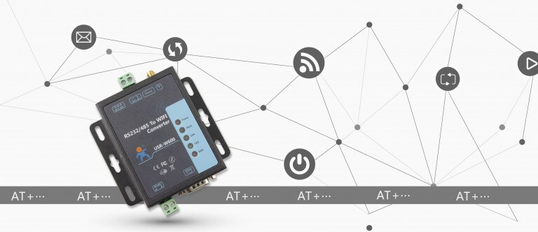 USR-W600 RS232/RS485 na WiFi převodník