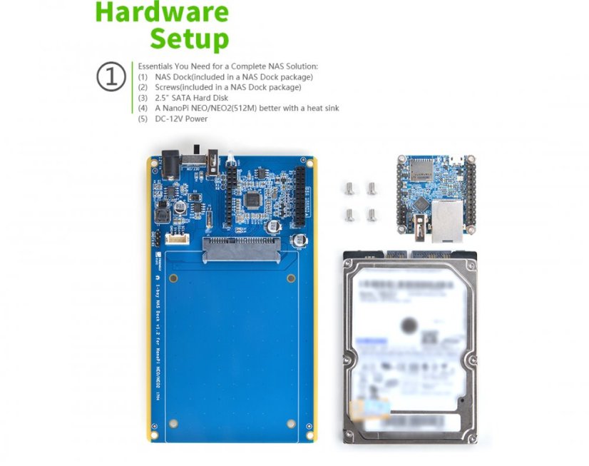 NanoPi 1-bay NAS Dock