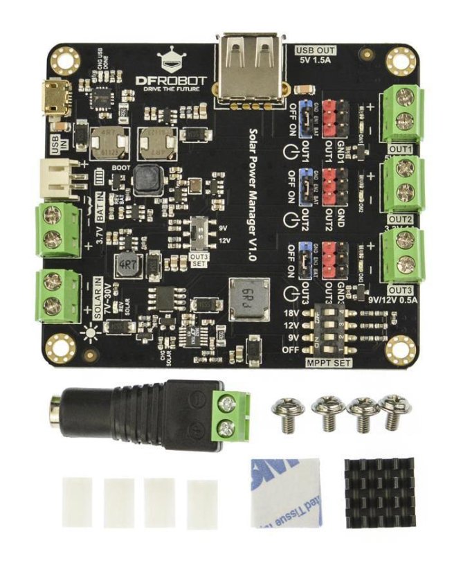 DFR0535 - Solární regulátor nabíjení 9V/12V/18V