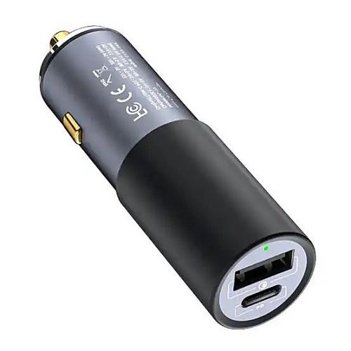 GC19 QP 100W auto nabíječka s USB-C PD a USB-A QC3.0