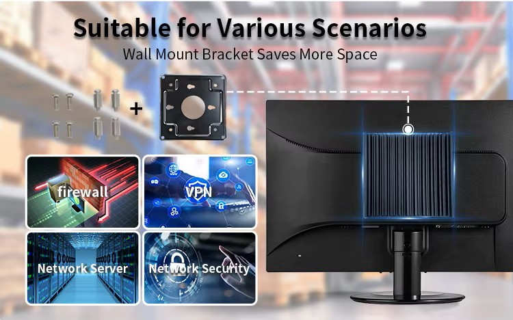 N1241 Industrial Mini PC Barebone Fanless N100