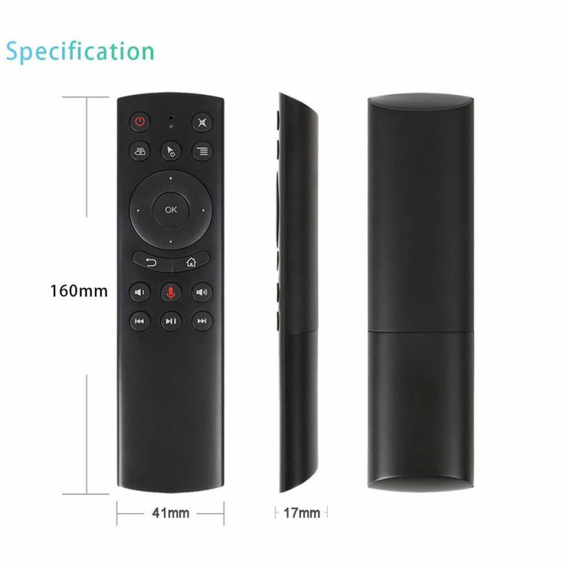 G20s Hlasový Air Mouse – Univerzální Dálkový Ovladač 2.4GHz USB