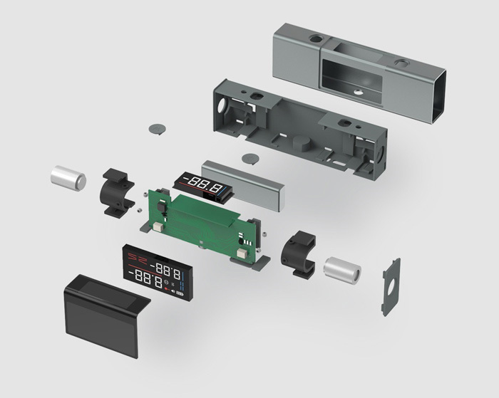 LI1 Digital Inclinometer with Laser Level - Accurate Angle Measurement