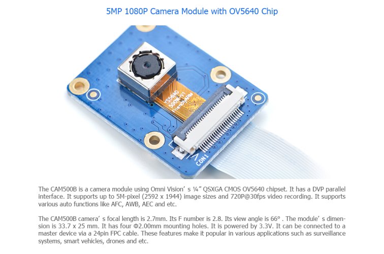 5MP kamera modul CAM500B