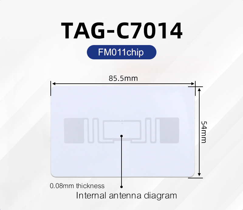 UHF RFID 915MHz ISO 18000-6C bezpečnostní karta