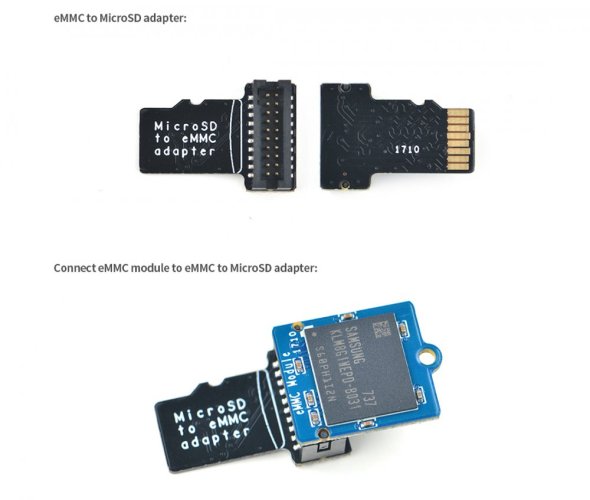 Adaptér MicroSD na eMMC