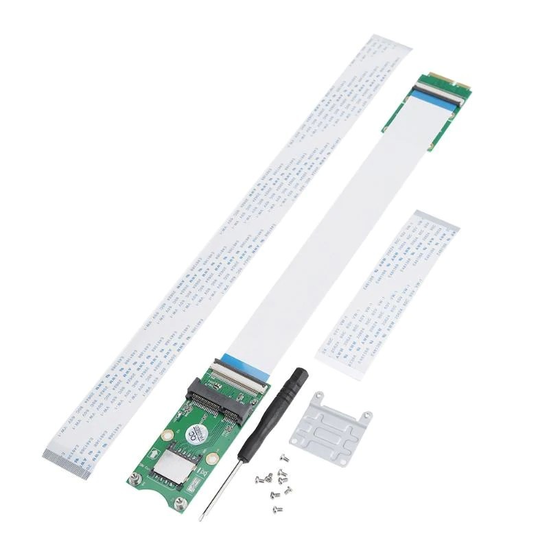 Mini PCI-E X mSATA Flexibilní Propojovací Kabel se SIM 8 Pin Slotem