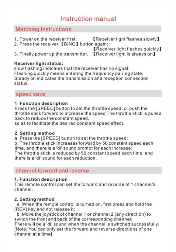 HotRC DS4A - 4-Channel 2.4GHz Remote Control