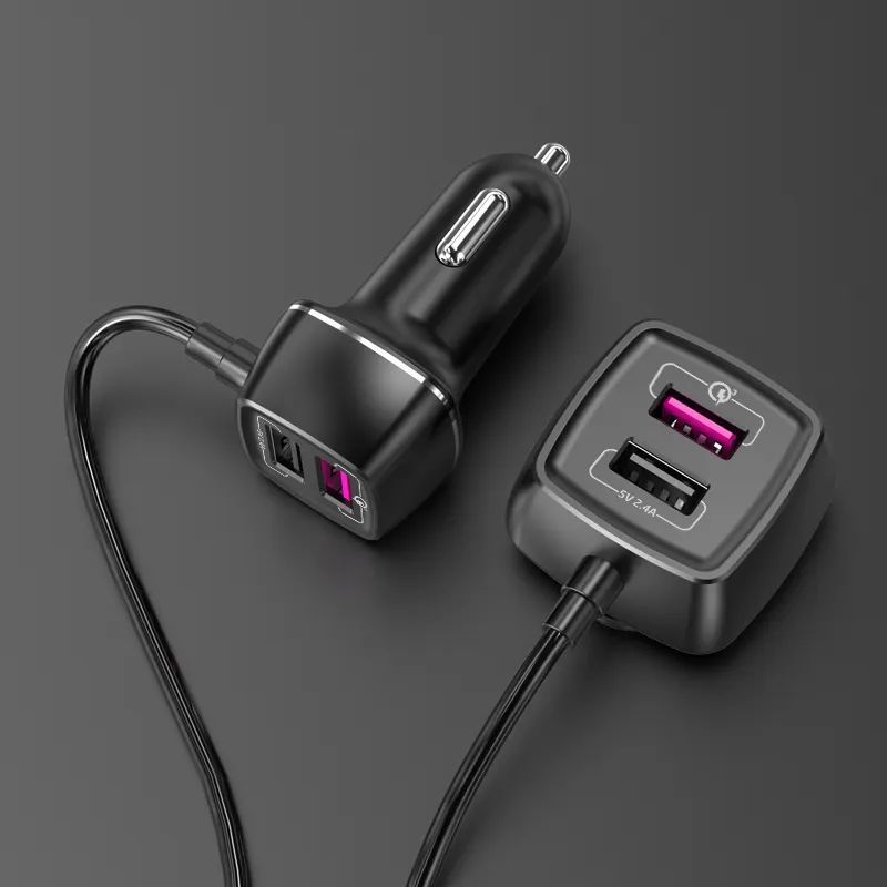 EC15 60W automobilová nabíječka s QC3.0 a 4x USB-A