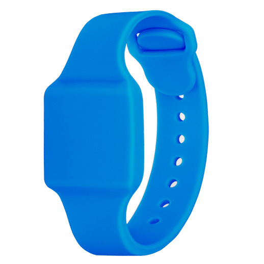 3RF-25519 RFID UHF silikonový náramek - pohodlný a voděodolný - Barva: Černá