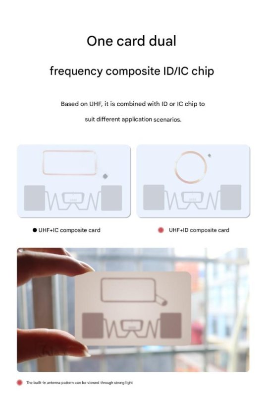 UHF RFID 915MHz ISO 18000-6C Dual-Frequency Security Card