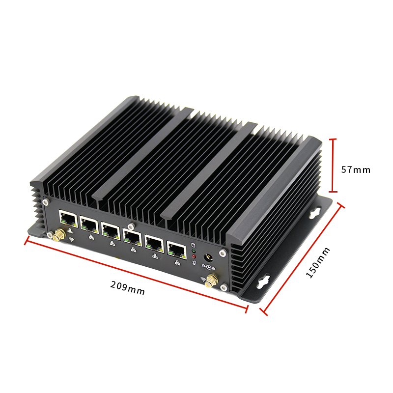 SPC-G4062 - Průmyslový barebone počítač s Intel Core i5-10310U a 6 LAN porty