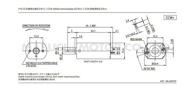 Mikromotor FF180PA-2757 3V