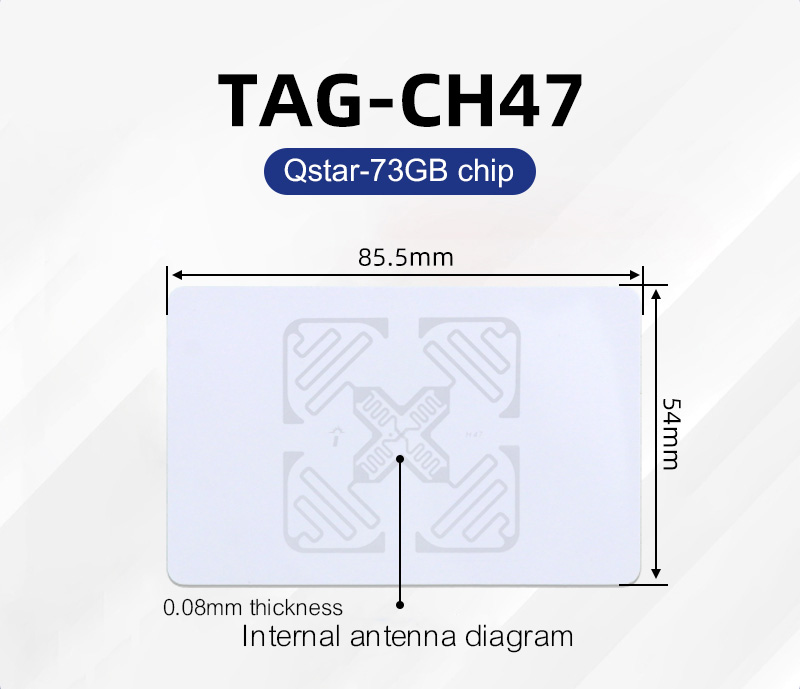UHF RFID 915MHz ISO 18000-6C bezpečnostní karta