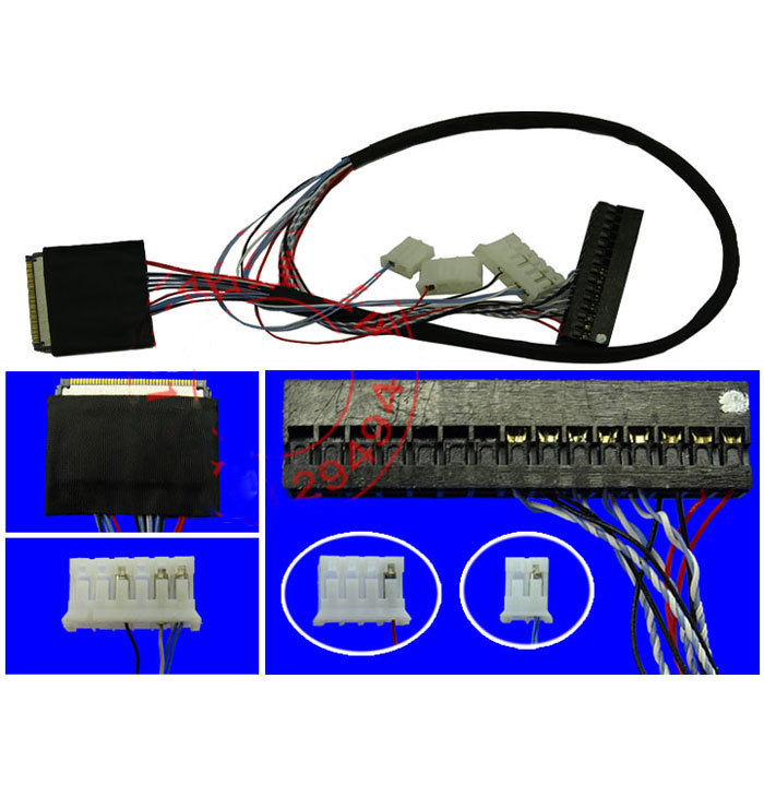 I-PEX 20453-040T-11 LVDS Kabel pro displeje 1ch 6bit 0.4mm
