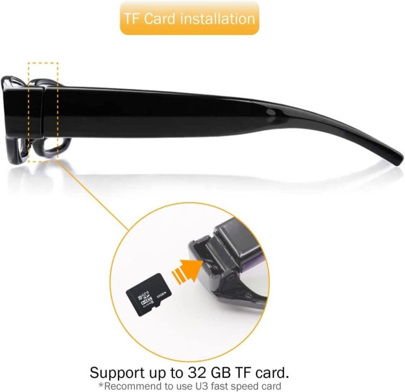 Brýle s HD kamerou a Mikrofonem