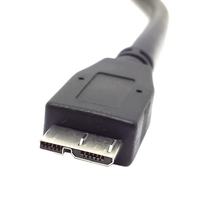 Micro USB B 3.0 kabel s napájecím kabelem pro externí disky