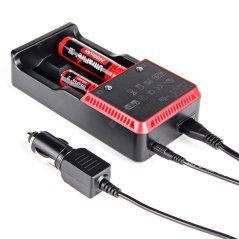 H2e Dual Charger for 18650 Batteries 3.6V/3.7V - Fast Charging