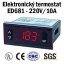 ED681 Průmyslový regulátor teploty 220V/10A - termostat pro vytápění a inkubátory (999°C)