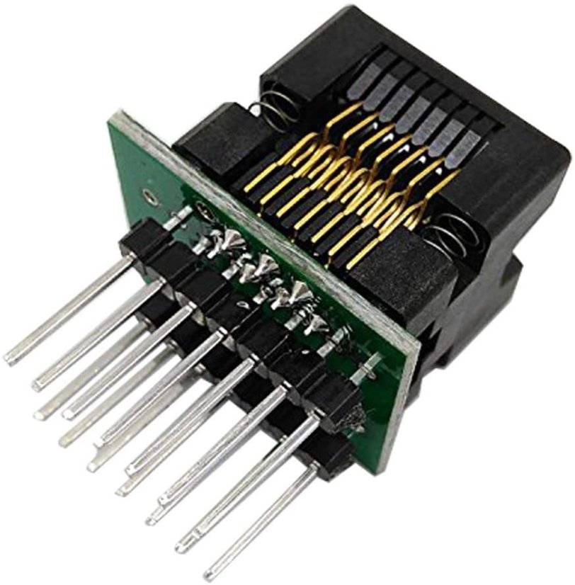 Testovací patice SMD 14pin DPS SO14 SOP14 na DIP16
