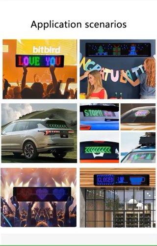 Flexibilní LED Značka pro Automobil s Bluetooth Ovládáním