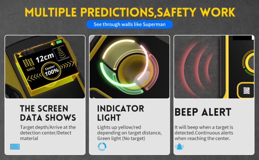 FNIRSI WD-02: Smart Wall and Metal Detector