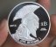 Stříbrná mince Bitcoin TITAN 40mm
