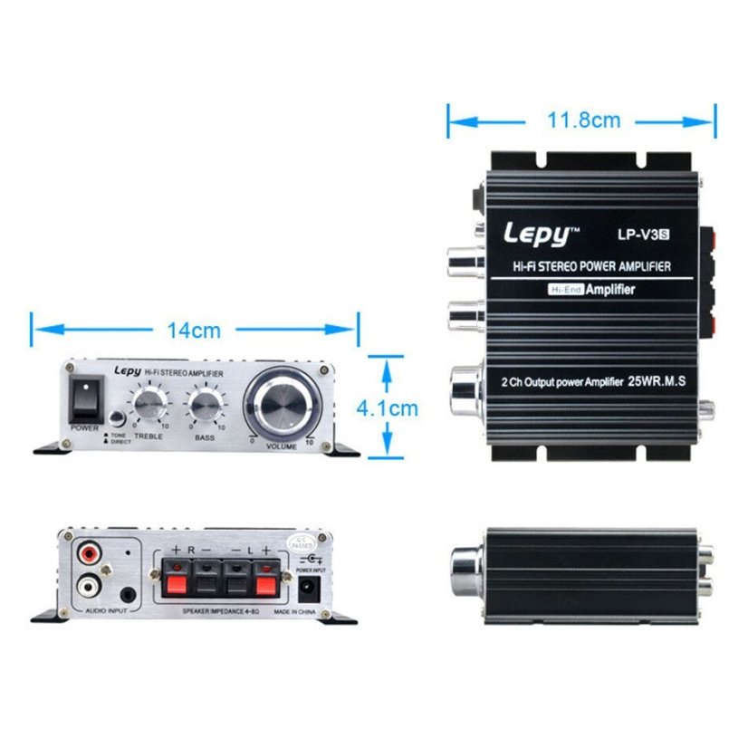 LP-V3S Hi-Fi Zesilovač 2x25W