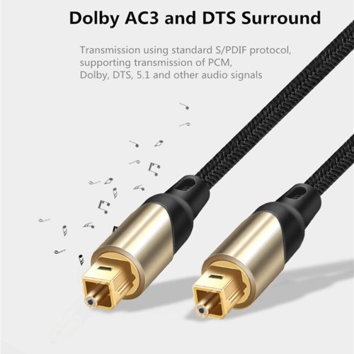 Ce-link 2751 Toslink SPDIF kabel - Metal - Délka: 1m