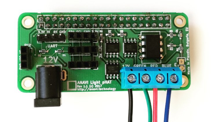 ANAVI Light pHAT - Ovládejte svůj RGB LED pásek