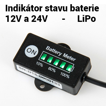 Digitální indikátor stavu baterie LiFePO4 RL-BI005