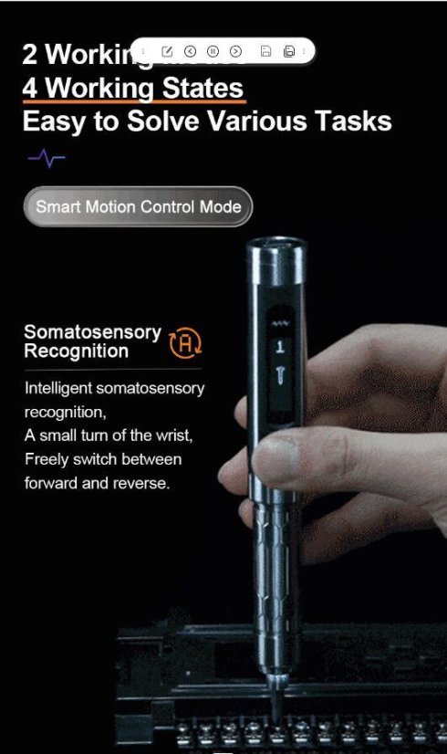 Inteligentní elektrický šroubovák MINIWARE ES15s s řízením pohybu