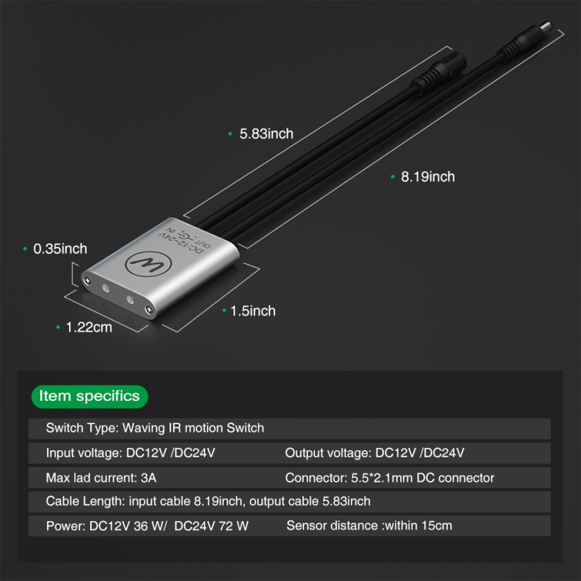 Infrared Motion Sensor BS012 - Control Light with Hand Movement