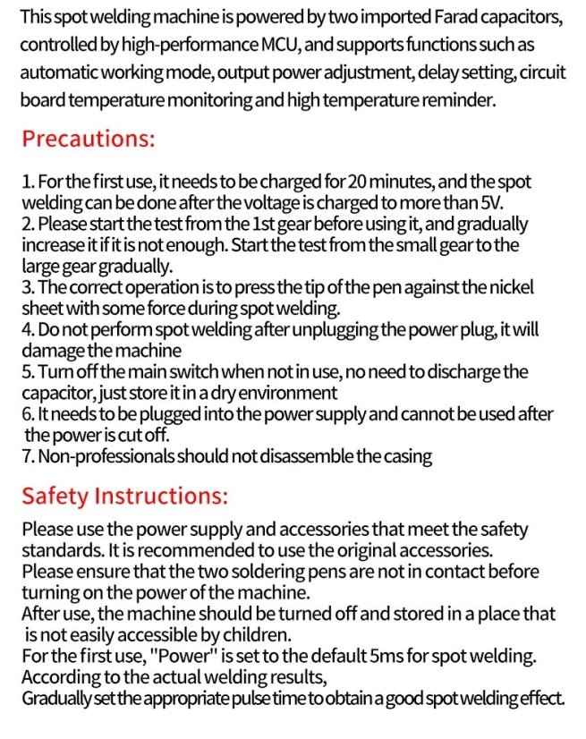 Docreate DO-02 Supercapacitor Manual Spot Welder