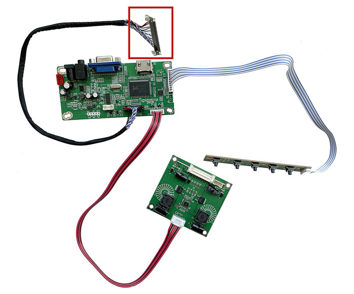 XY_VH2E556 univerzální eDP TFT displej s audio vstupem