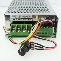 Regulátor otáček pro stejnosměrné motory - PWM DC 12V-30V 30A