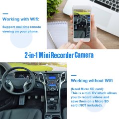 R89 Mini WiFi IP Kamera, vysoce kvalitní video