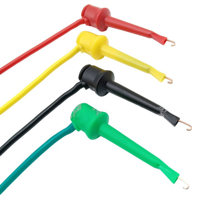 4mm Banana Measuring Cable with Hook - 0.5m