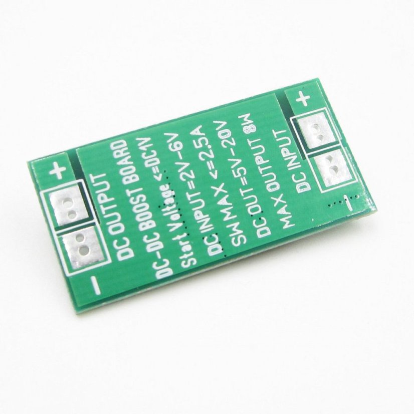 Miniaturní DC/DC step-up měnič 2V-6.5V na 12V