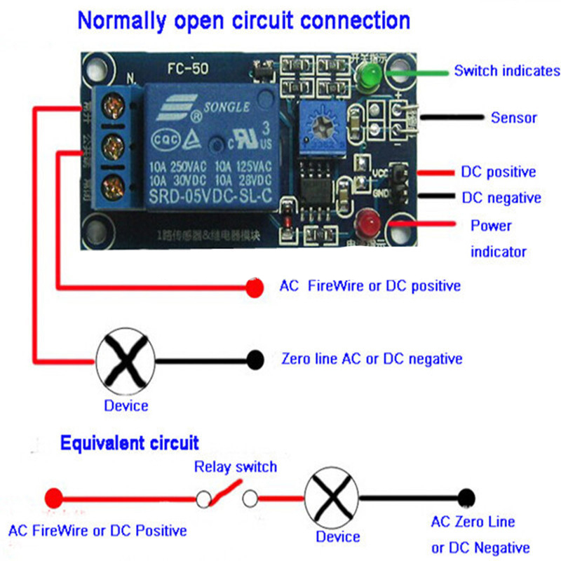 HC-13 Modul senzoru vlhkosti HR202 s relé 10A