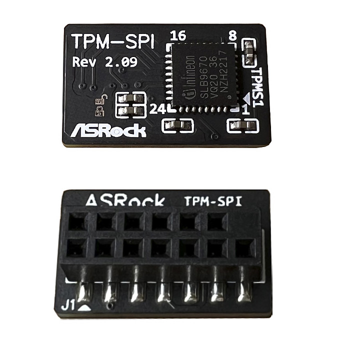 ASRock TPM 2.0 Modul - Model: TPM-SPI IOT industrial (14-1 pin)