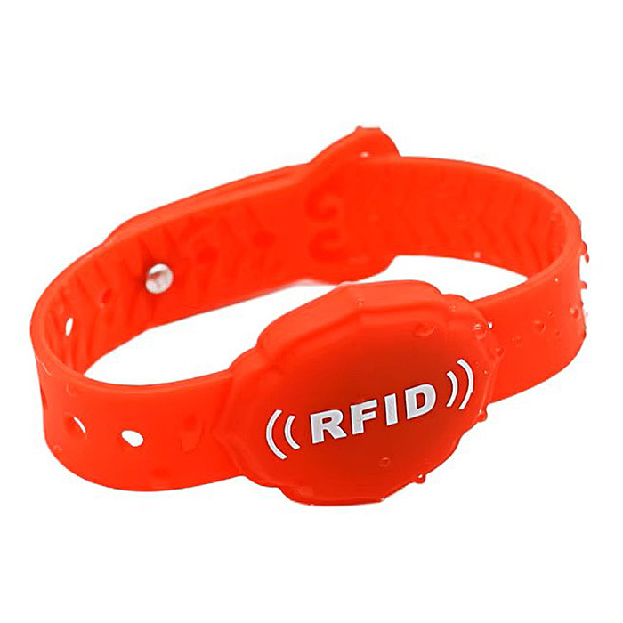 ID033 T5577 125kHz RFID Silikonový Náramek pro Polohování a Přístup - Barva: Modrá