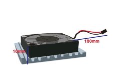 Aluminum Cooling Fan for LattePanda